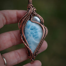 Load image into Gallery viewer, Grade A Larmiar with pearl accent.