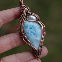 Load image into Gallery viewer, Grade A Larmiar with pearl accent.