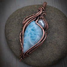 Load image into Gallery viewer, Grade A Larmiar with pearl accent.

