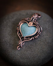 Load image into Gallery viewer, Amazonite Heart Pendant
