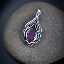 Load image into Gallery viewer, Faceted Ruby in Sterling
