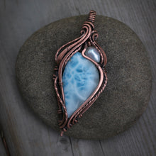 Load image into Gallery viewer, Grade A Larmiar with pearl accent.
