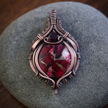 Load image into Gallery viewer, Dahlia Rose with Rhodolite Garnet
