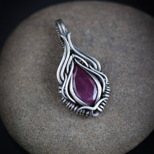 Load image into Gallery viewer, Faceted Ruby in Sterling
