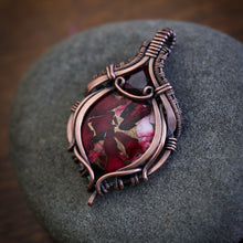 Load image into Gallery viewer, Dahlia Rose with Rhodolite Garnet
