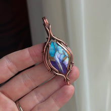 Load and play video in Gallery viewer, Dahlia Blue with bronze composite
